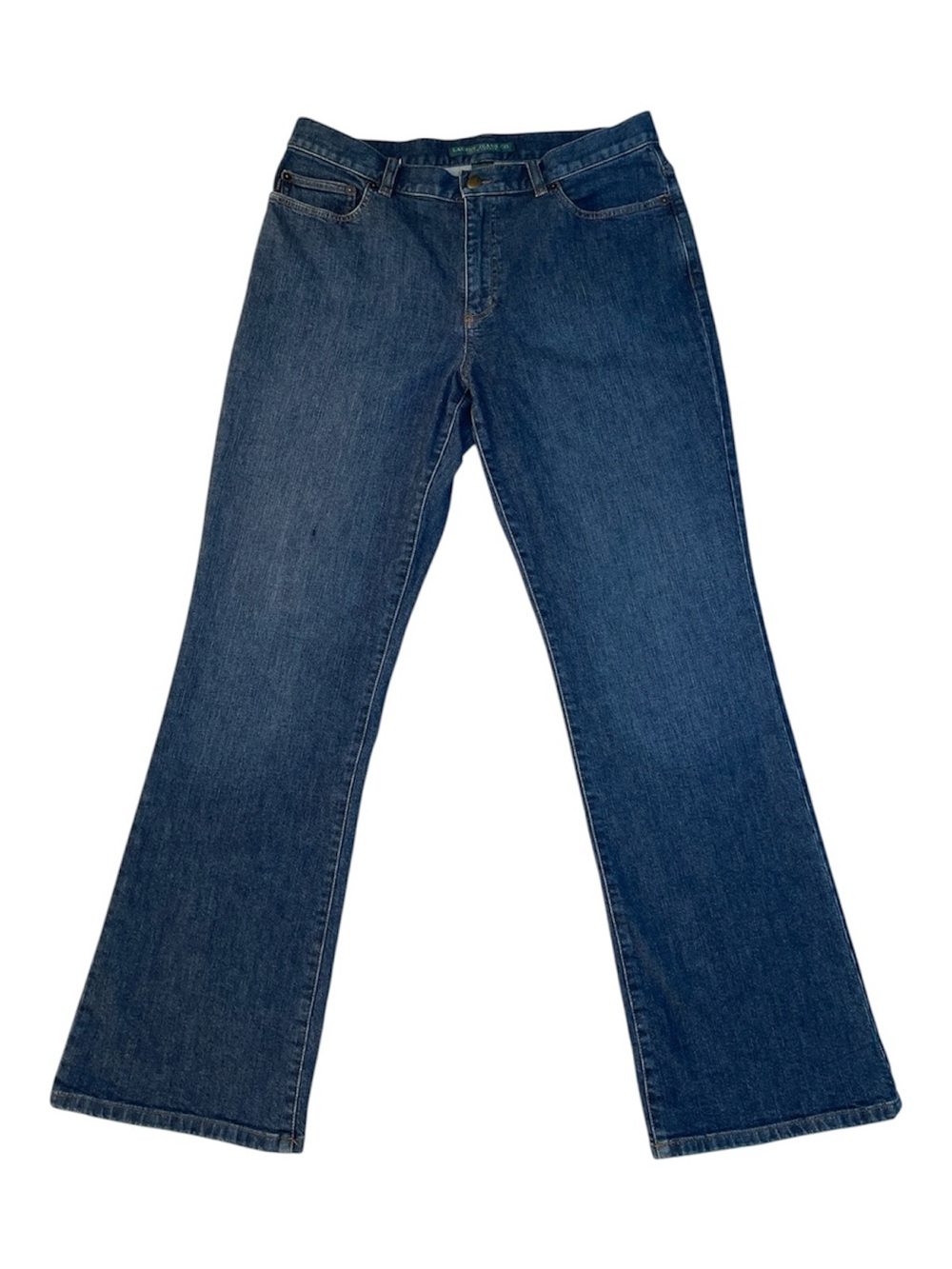 Vintage Lauren Jeans Co. Ralph Lauren Bootcut Jeans Women's Size 12 Dark Wash